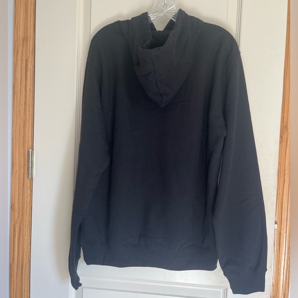 NWOT Ford Mustang Retro Car Graphic Black Sweatshirt Drawstring Hoodie Large - Picture 3 of 4